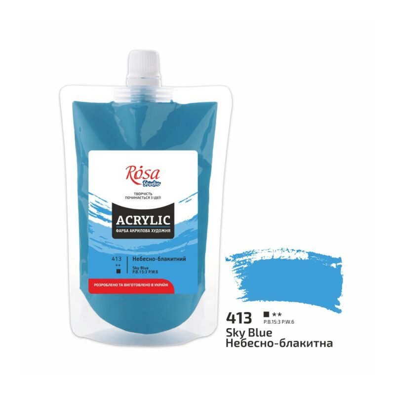 Akriliniai dažai Rosa Studio 200ml Navy Blue