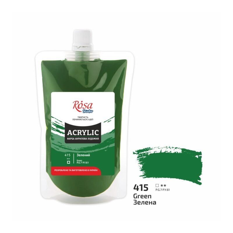 Akriliniai dažai Rosa Studio 200ml Green