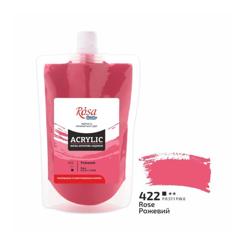Akriliniai dažai Rosa Studio 200ml Pink