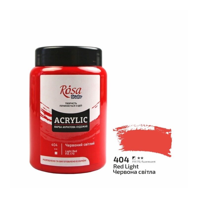Akriliniai dažai Rosa Studio 400ml Red