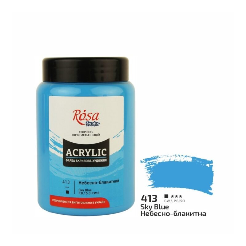 Akriliniai dažai Rosa Studio 400ml Navy Blue