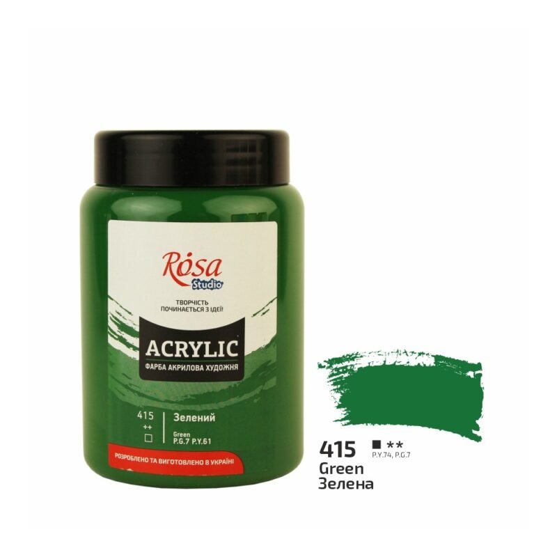 Akriliniai dažai Rosa Studio 400ml Green