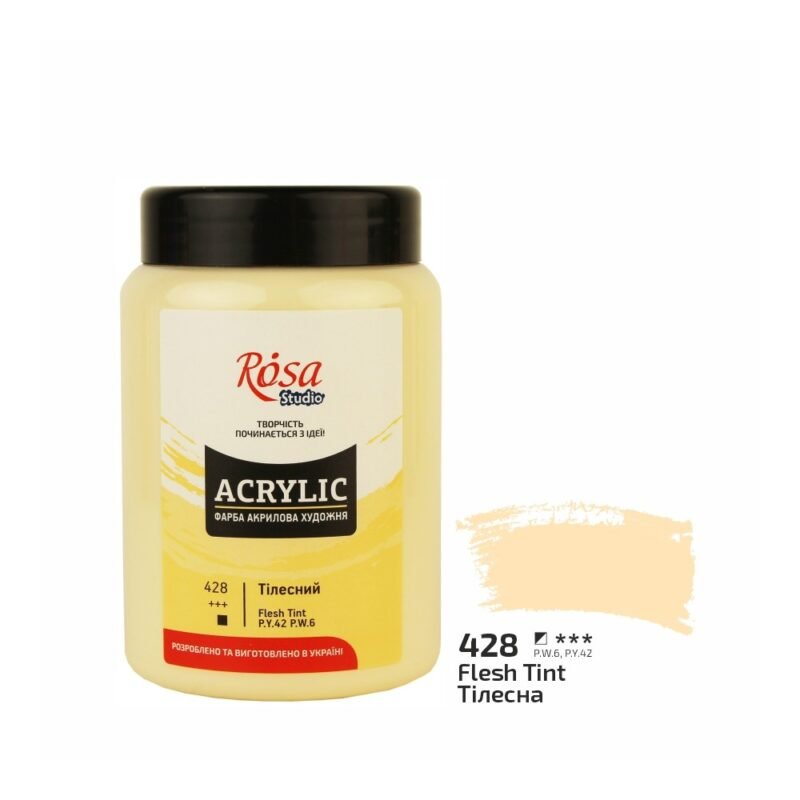 Akriliniai dažai Rosa Studio 400ml Flesh