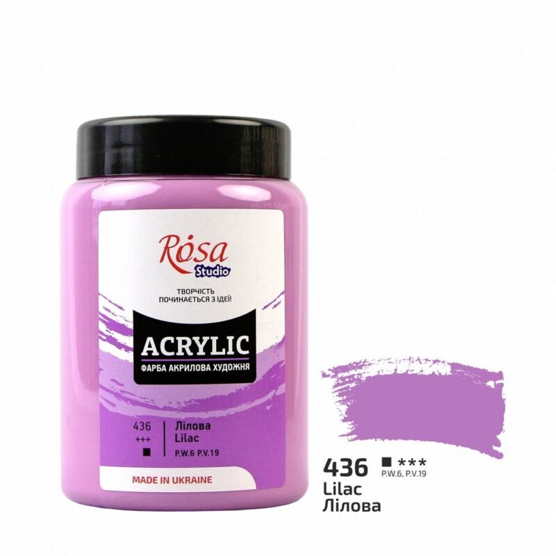Akriliniai dažai Rosa Studio 400ml Lilac