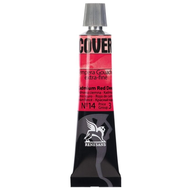 Guašas Tempera COVER - 14 Cadmium Red Deep - 20ml