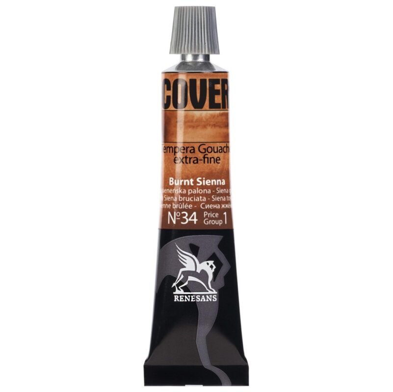 Guašas Tempera COVER - 34 Burnt Sienna - 20ml