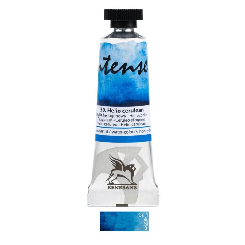 Akvareliniai dažai Renesans Intense Water - Helio Cerulean