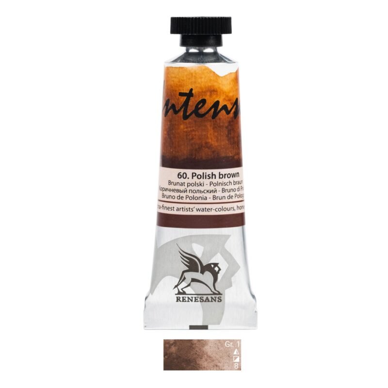 Akvareliniai dažai Renesans Intense Water - Polish Brown