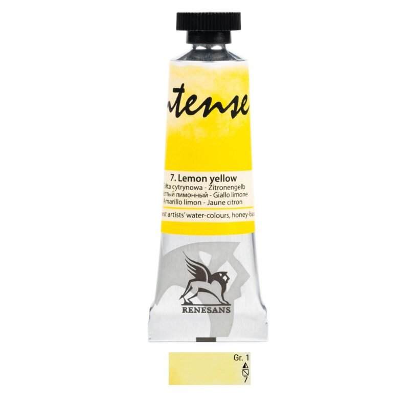 Akvareliniai dažai Renesans Intense Water - Lemon Yellow