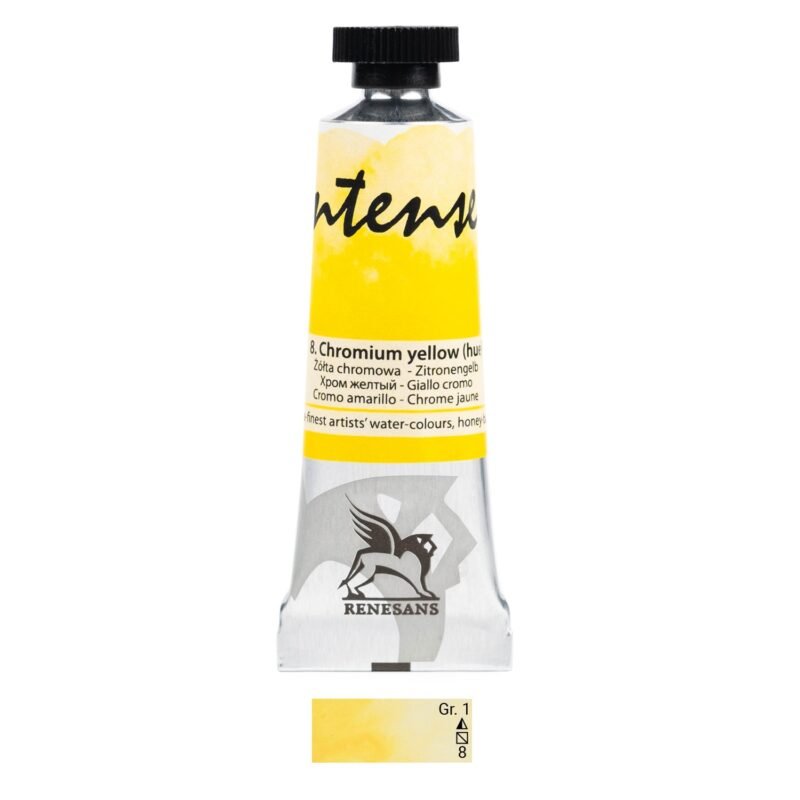 Akvareliniai dažai Renesans Intense Water - Chromium Yellow (hue)