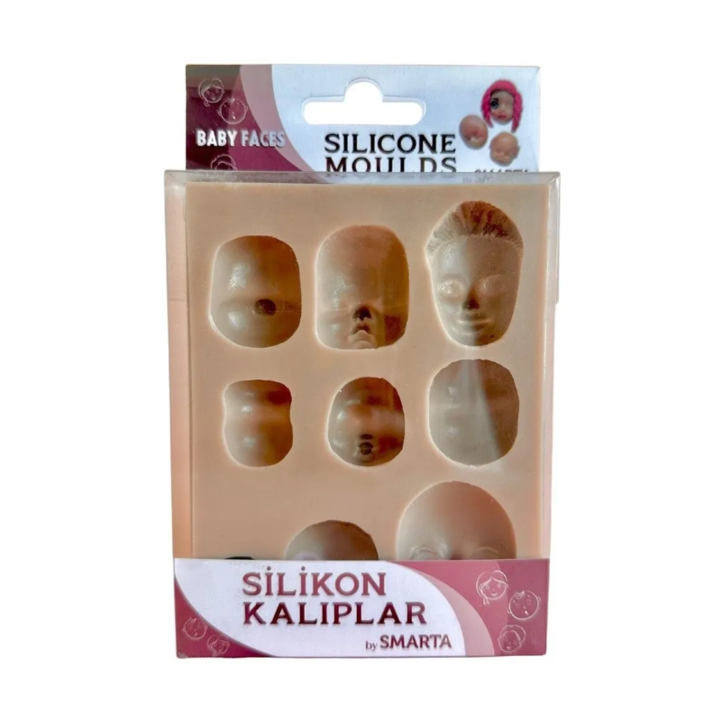 Silikoninė forma Smarta 10x13 - Baby faces