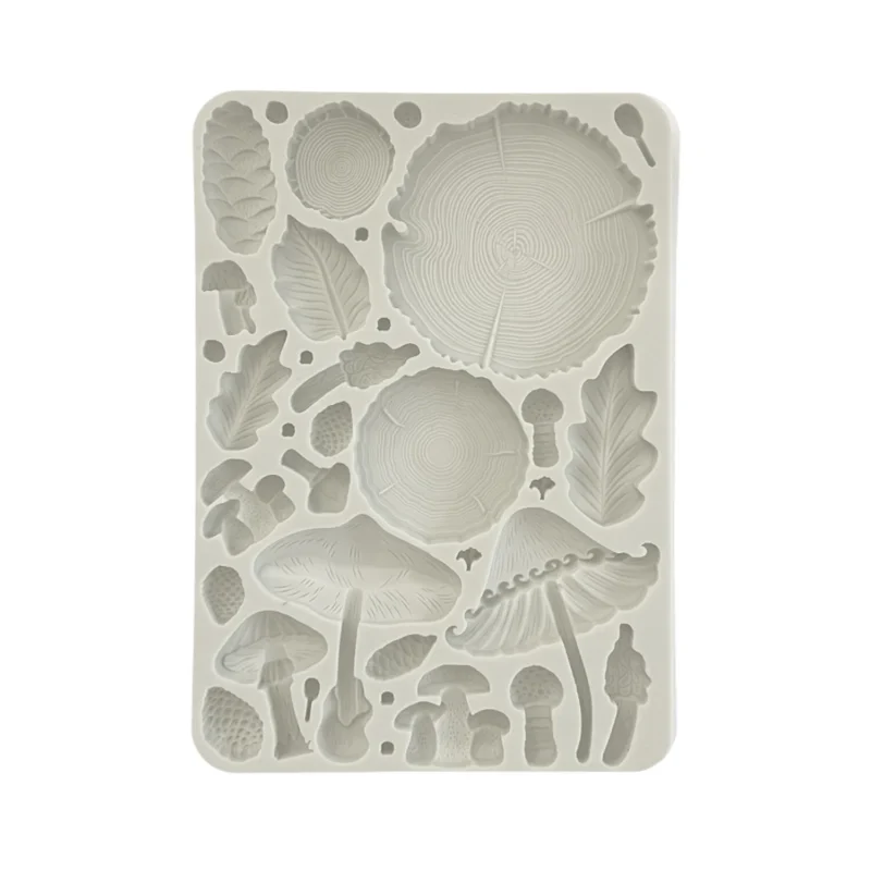 Forma silikoninė - Wood and Mushrooms - A5