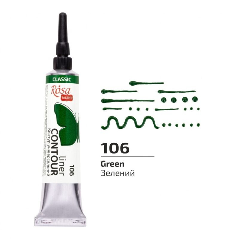 Universalus kontūras Rosa Talent 20ml, žalios sp.