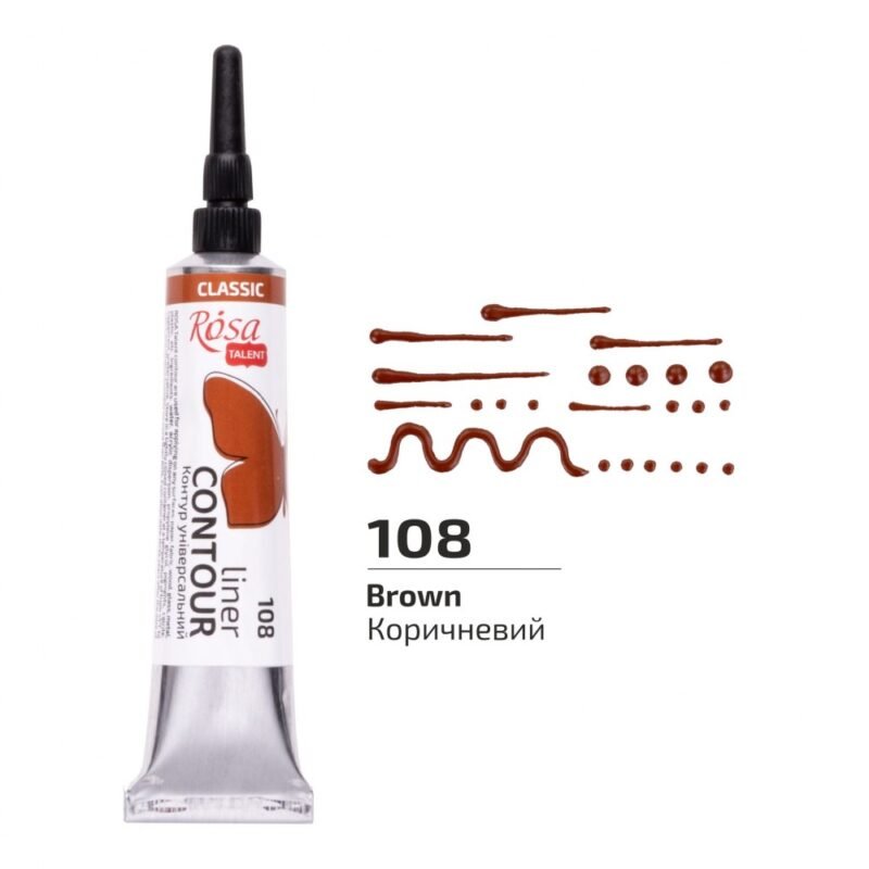 Universalus kontūras Rosa Talent 20ml, rudos sp.