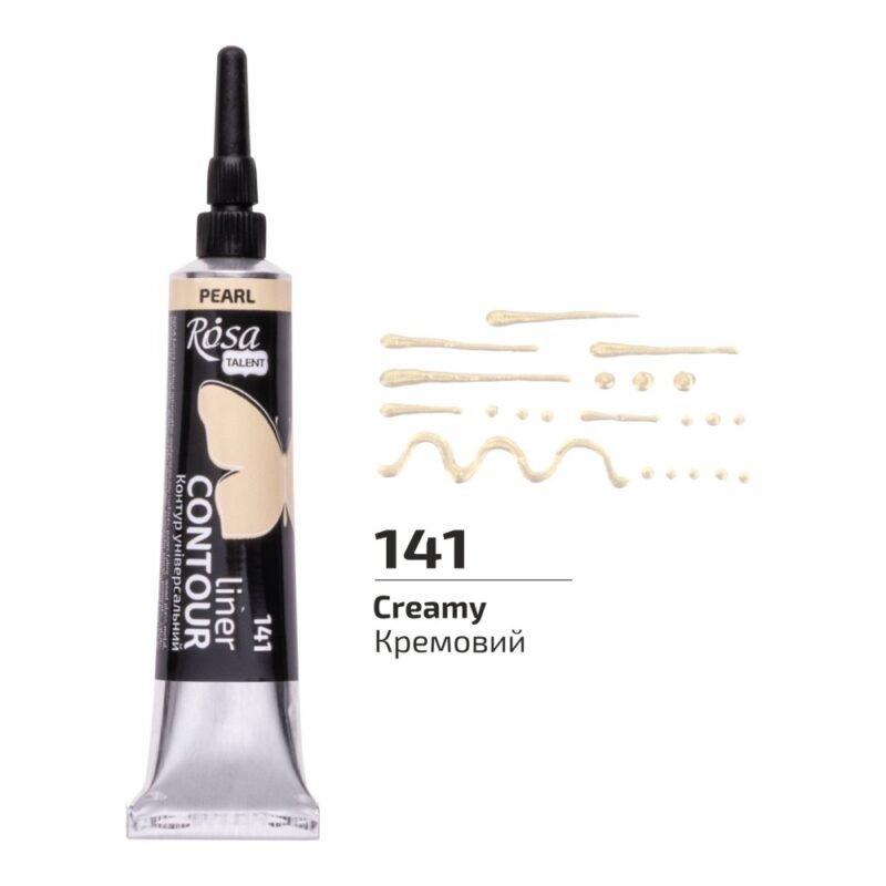 Universalus kontūras Rosa Talent 20ml, perlamutrinės kreminės sp.