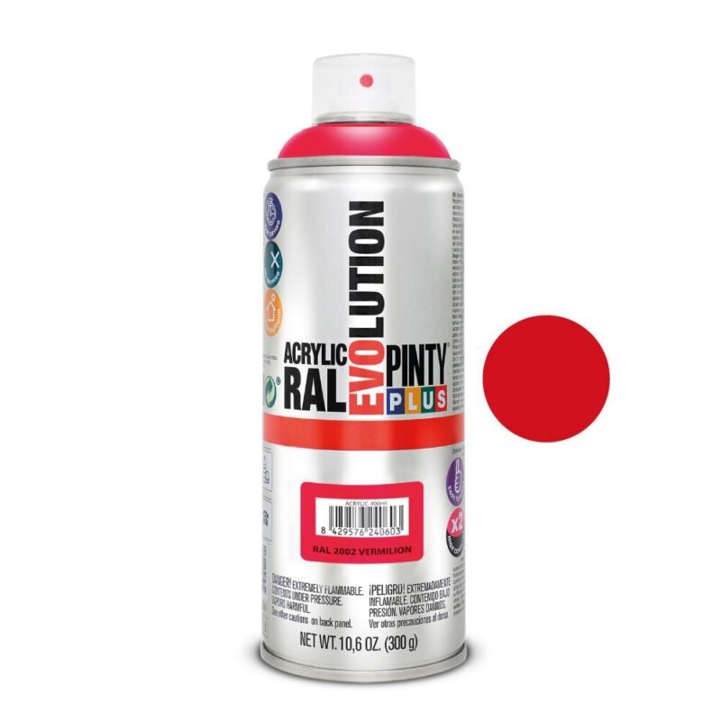 Aerozoliniai dažai Evolution 400ml - 2002 raudona sp.