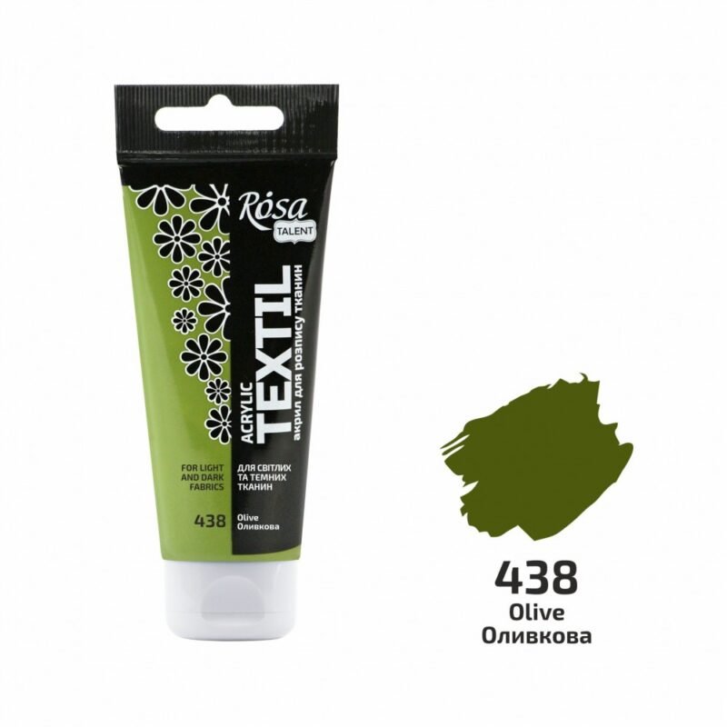 „ROSA Talent“ tekstilės dažai 60ml - alyvuogių žalia sp.