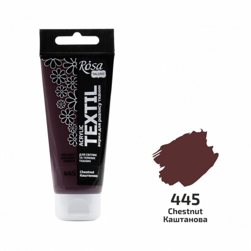 „ROSA Talent“ tekstilės dažai 60ml - riešuto ruda sp.