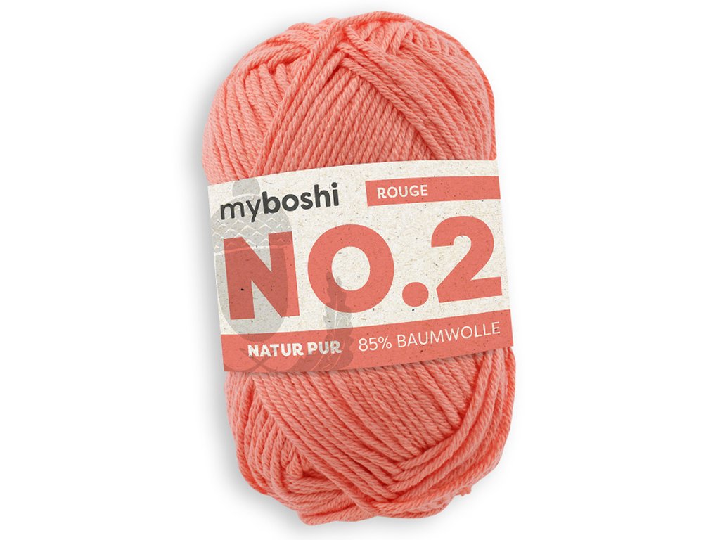 Siūlai MyBoshi No.2  50g/100m rouge