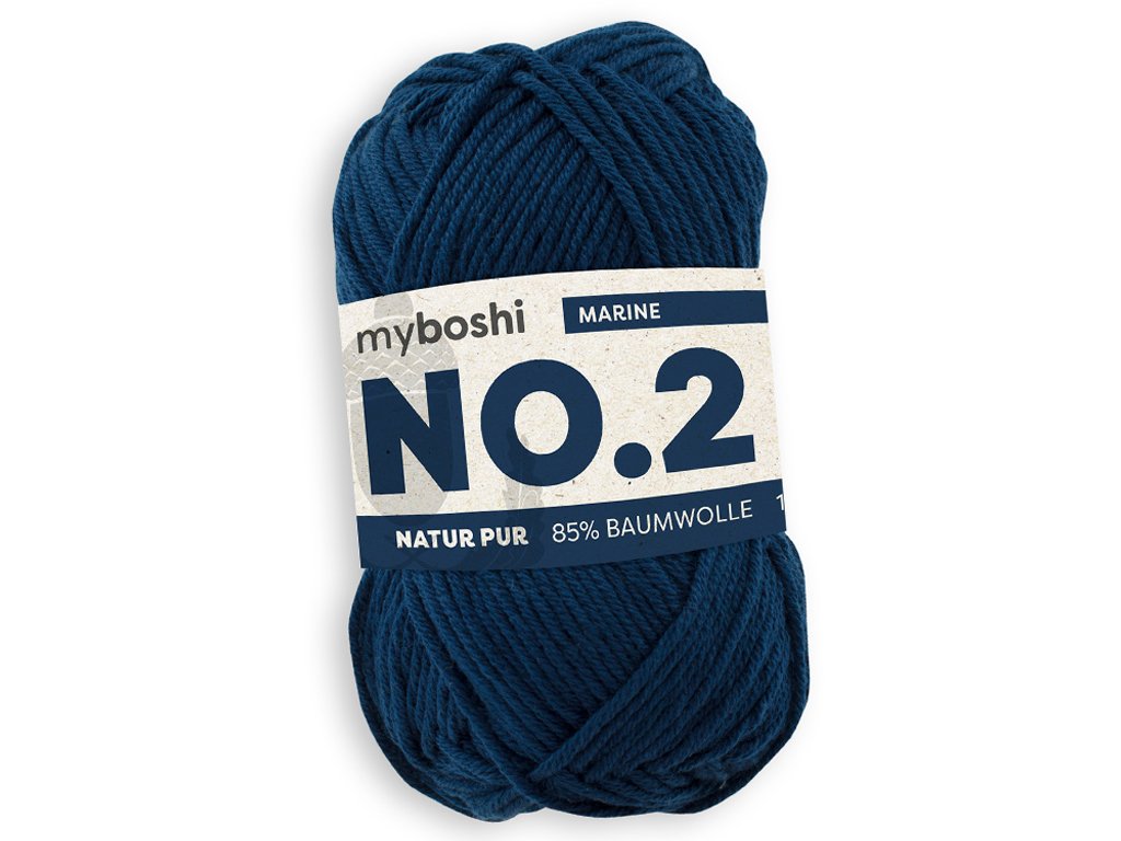 Siūlai MyBoshi No.2  50g/100m marine