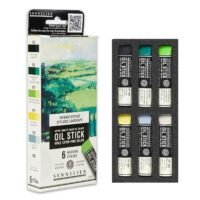 Aliejinių dažų lazdelių rinkinys Sennelier Mini 6vnt - Landscape