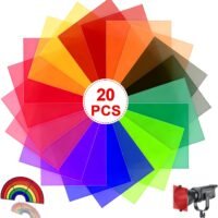 Skaidraus spalvoto plastiko lapų rinkinys A4-20vnt