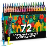 Akriliniai markeriai ZENACOLOR 72vnt.