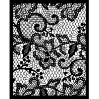 Trafaretas MixMedia 20x25cm Quiet Days floral lace 0.25mm