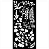 Trafaretas MixMedia 12x25cm - Herbarium
