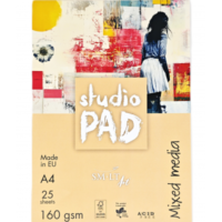 Mišrios technikos popieriaus bloknotas „Studio“A5