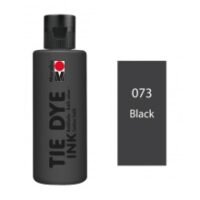 Batikos dažai Marabu Tie Dye Ink 80ml 073 Juodos sp.