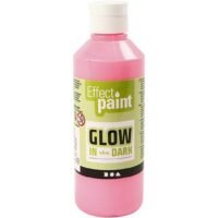 Dažai šviečiantys tamsoje  250ml rožiniai