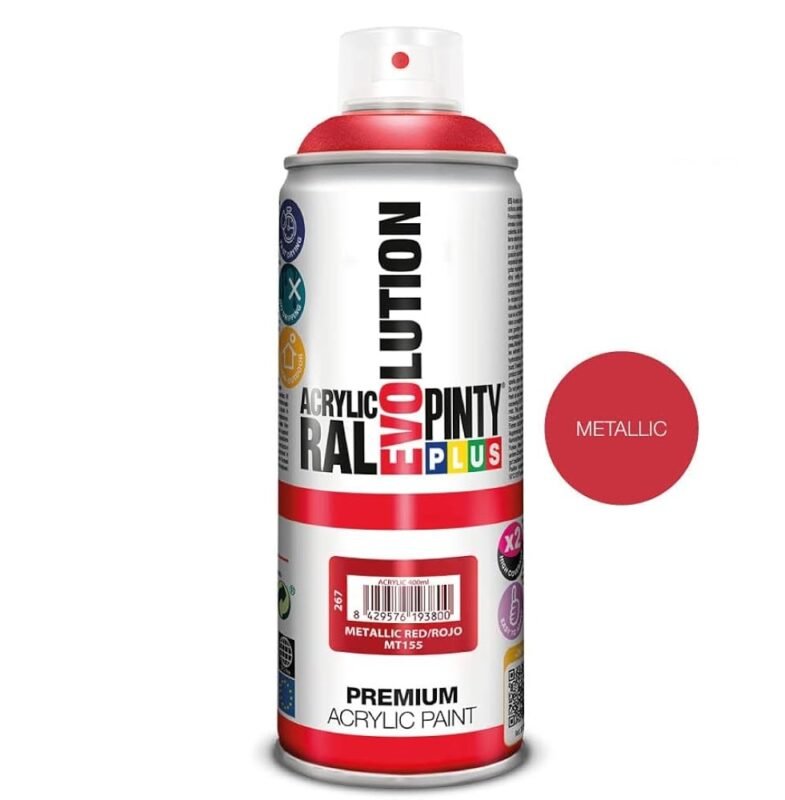 Aerozoliniai dažai Evolution Metalic 400ml - MT155 Metallic RED