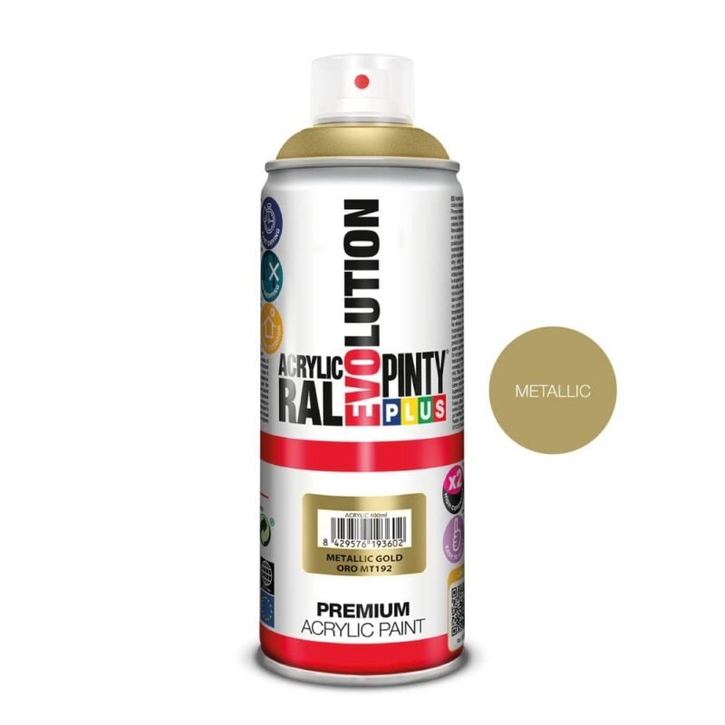 Aerozoliniai dažai Evolution Metalic 400ml - MT192 Metallic GOLD