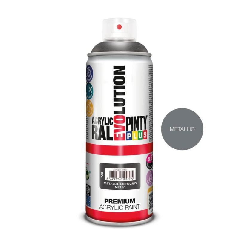 Aerozoliniai dažai Evolution Metalic 400ml - MT156 Metallic GREY