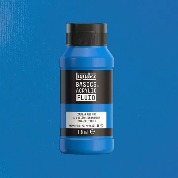 Liquitex Basics Fluid 470 - cerulean blue hue