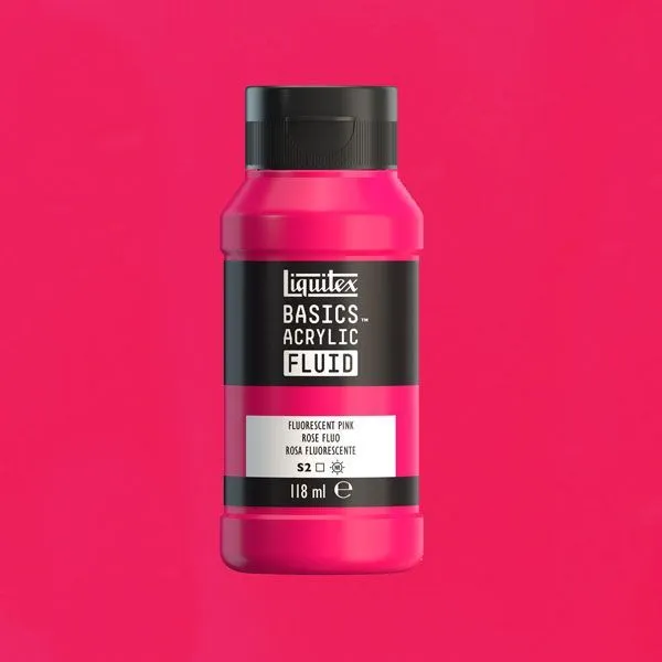 Liquitex Basics Fluid 984- fluorescent pink