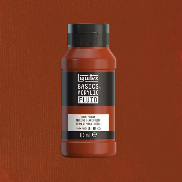 Liquitex Basics Fluid 127 - burnt sienna