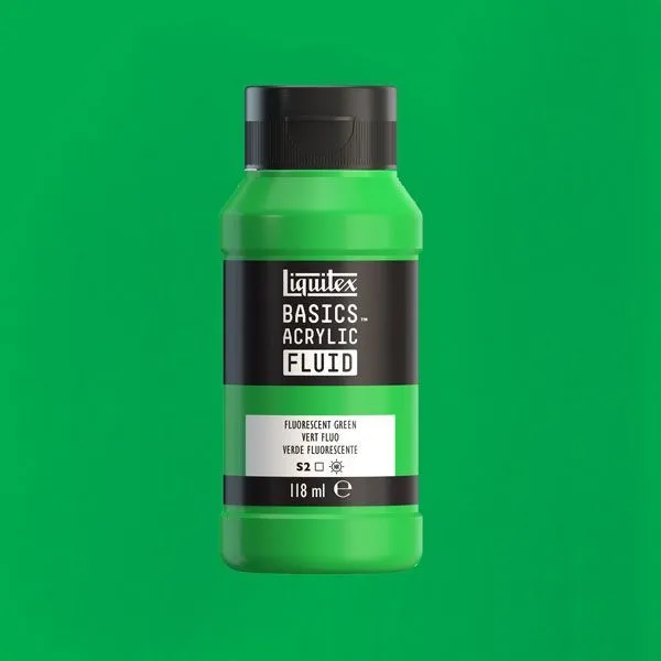 Liquitex Basics Fluid 986- fluorescent green