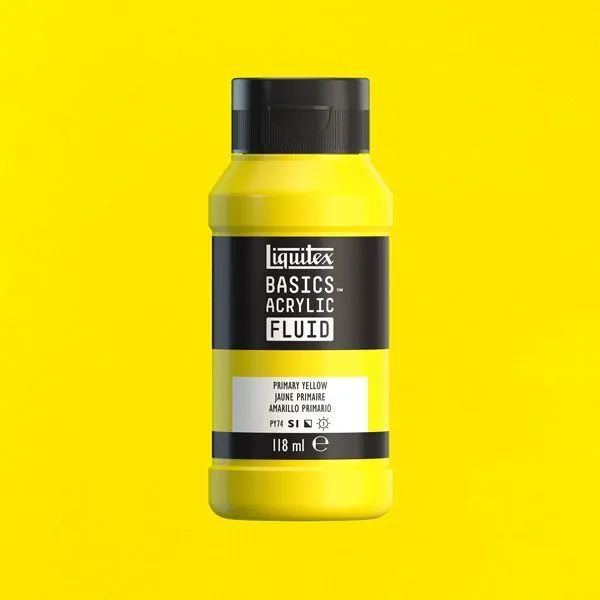 Liquitex Basics Fluid  410 - primary yellow
