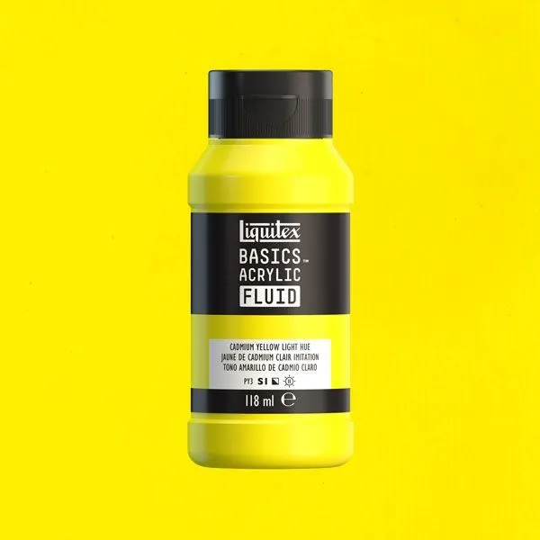 Liquitex Basics Fluid 159 - cadmium yellow light hue