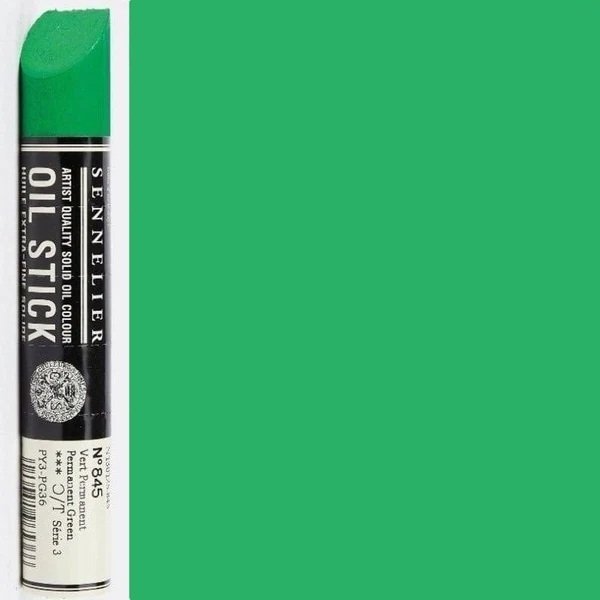 Aliejinių dažų lazdelė Sennelier 38ml 845 permanent green