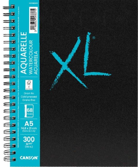 Akvarelinio popieriaus sąsiuvinis XL Aquarelle A4/300g 34 lapų
