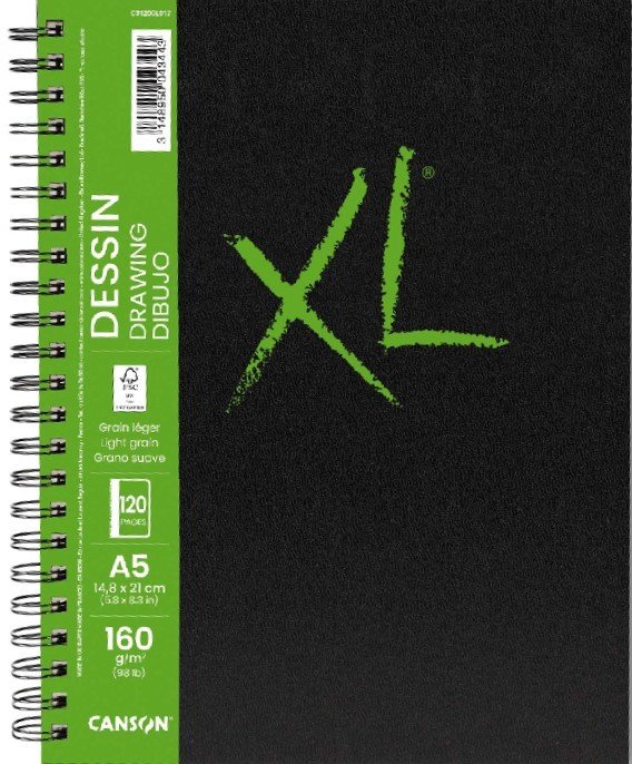 Bloknotas piešimui XL Dessin A5/160g 60 lapų