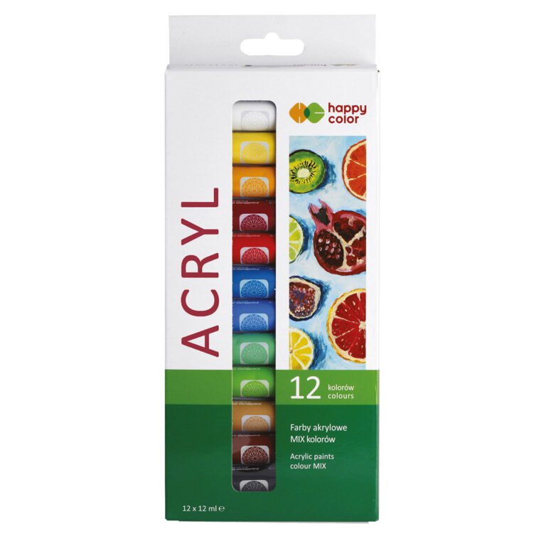 Akrilinių dažų rinkinys HP 12x12ml Pagrindinės sp.