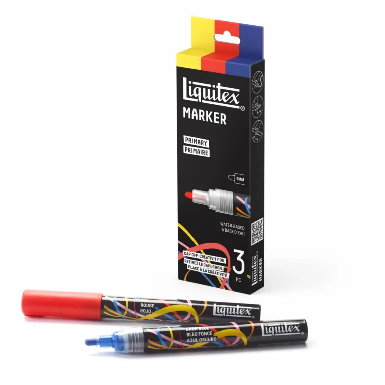 Žymeklių rinkinys Liquitex 2mm - 3vnt Primary