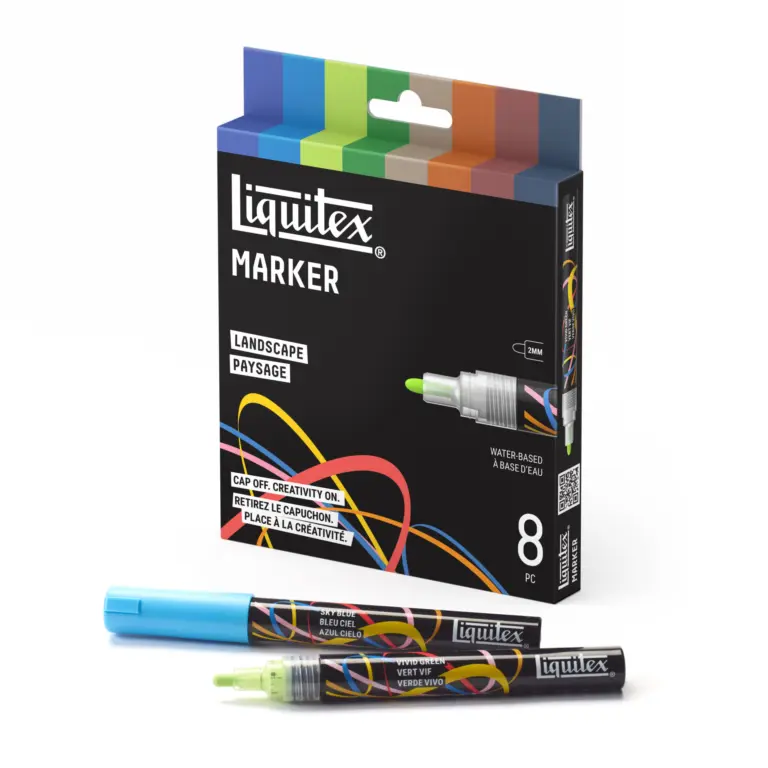 Žymeklių rinkinys Liquitex 2mm - 8vnt Landscape