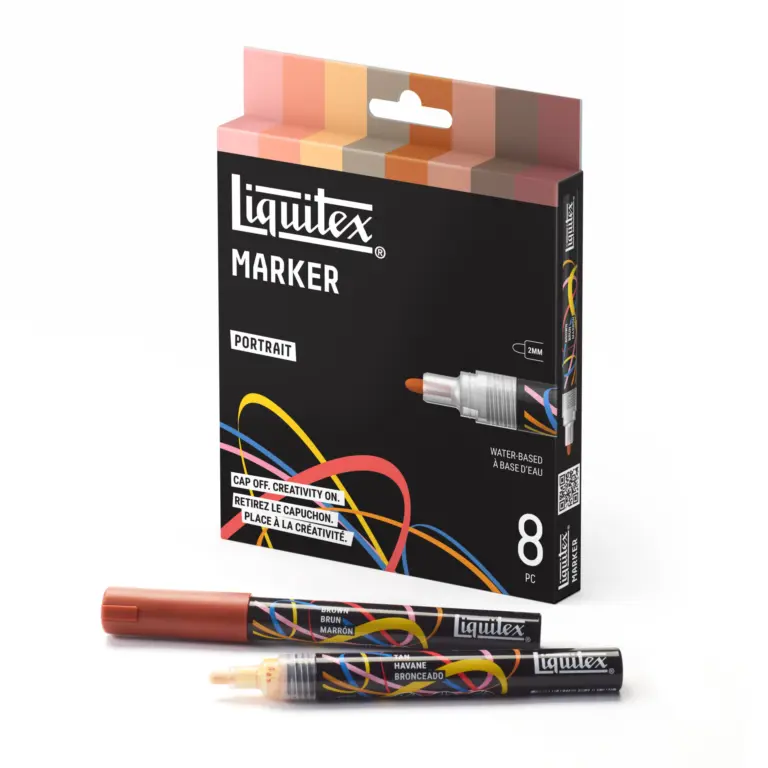 Žymeklių rinkinys Liquitex 2mm - 8vnt Portrait
