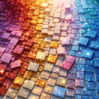 Plytelės mozaikai Folia Glitter