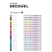 DECOGEL 1.0 Star Sparks  - rašikliai su intensyviu blizgučių efektu